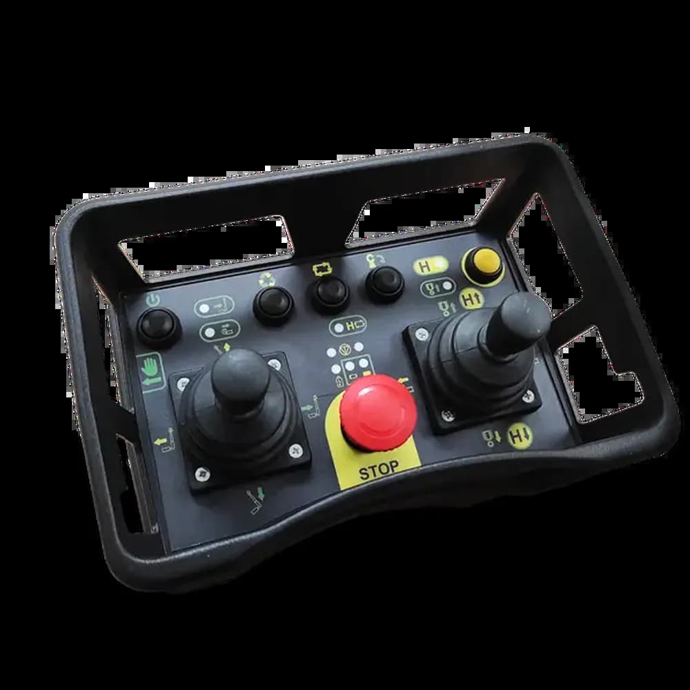 ALMEC AL50C controller portatile industriale con joystick e pulsante di emergenza